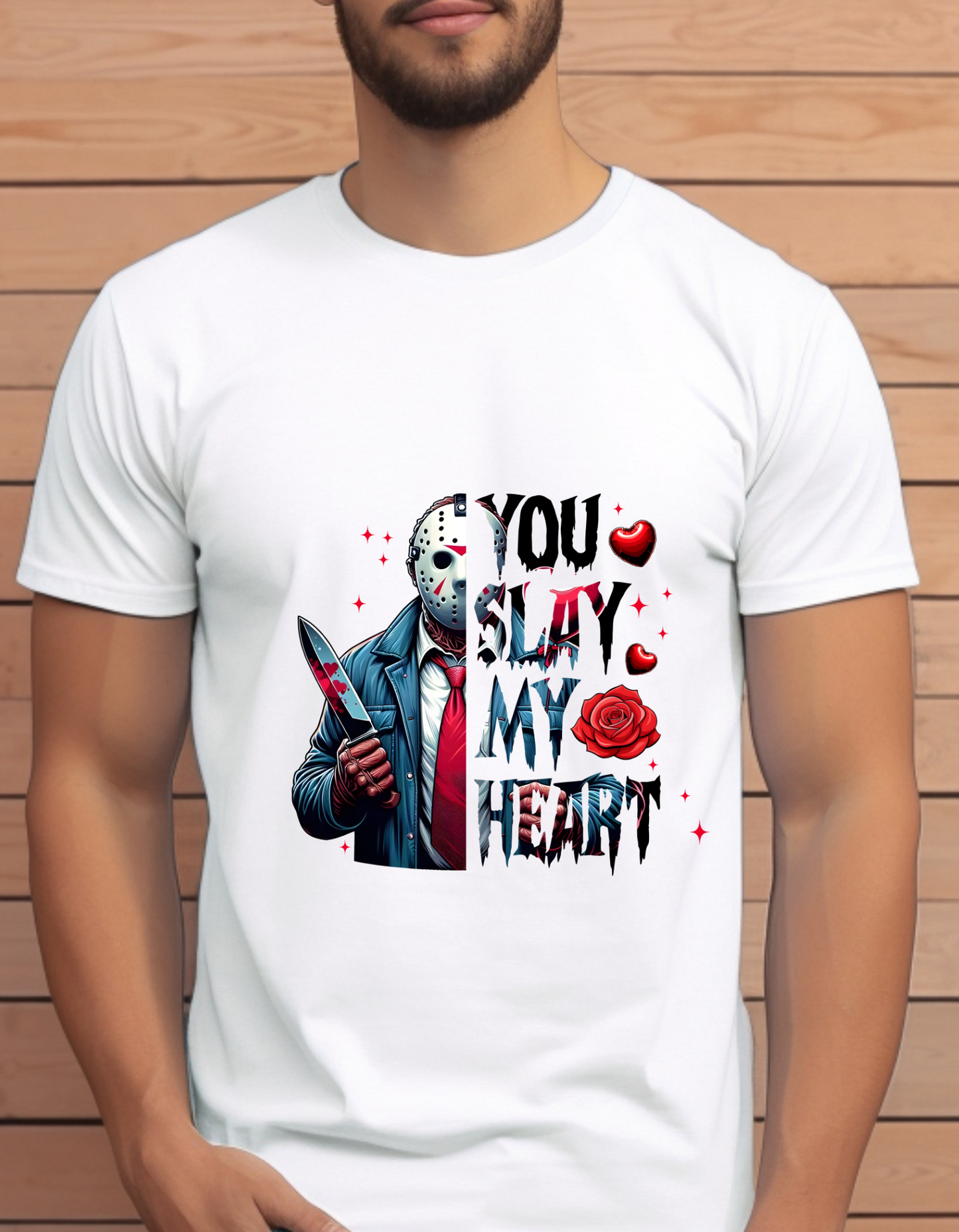 Jason heart Valentine's Day T-Shirt Men/Women