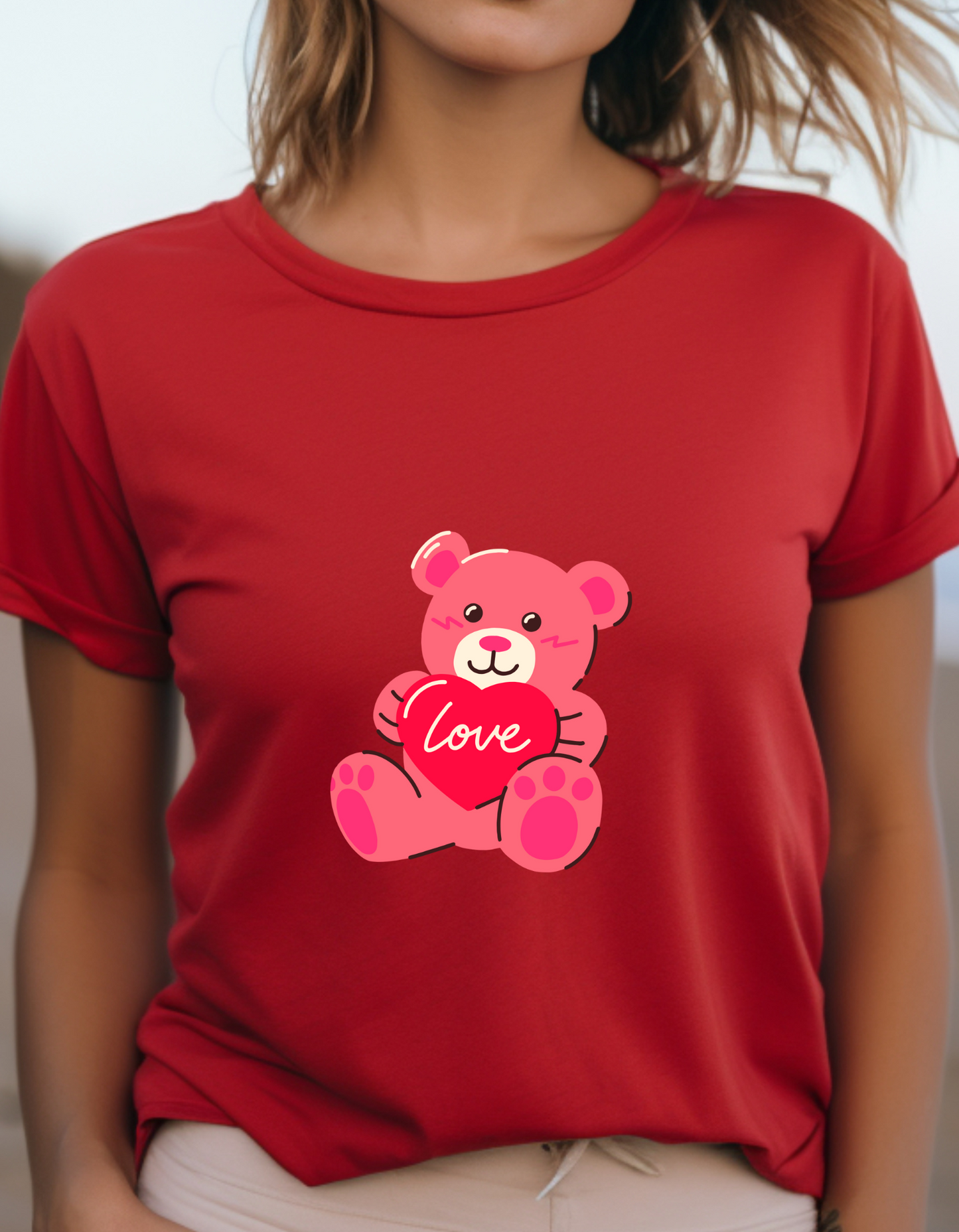 Bear Love Valentine's Day T-Shirt Men/Women