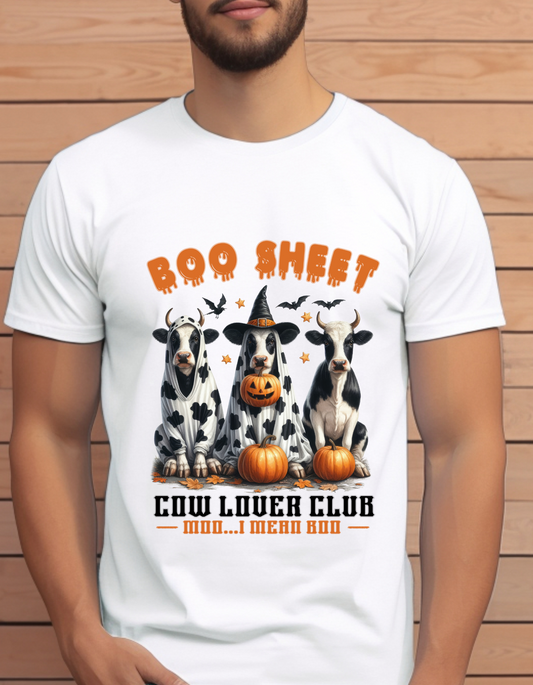 Boo sheet Cow lovers club T-Shirt Men/Women