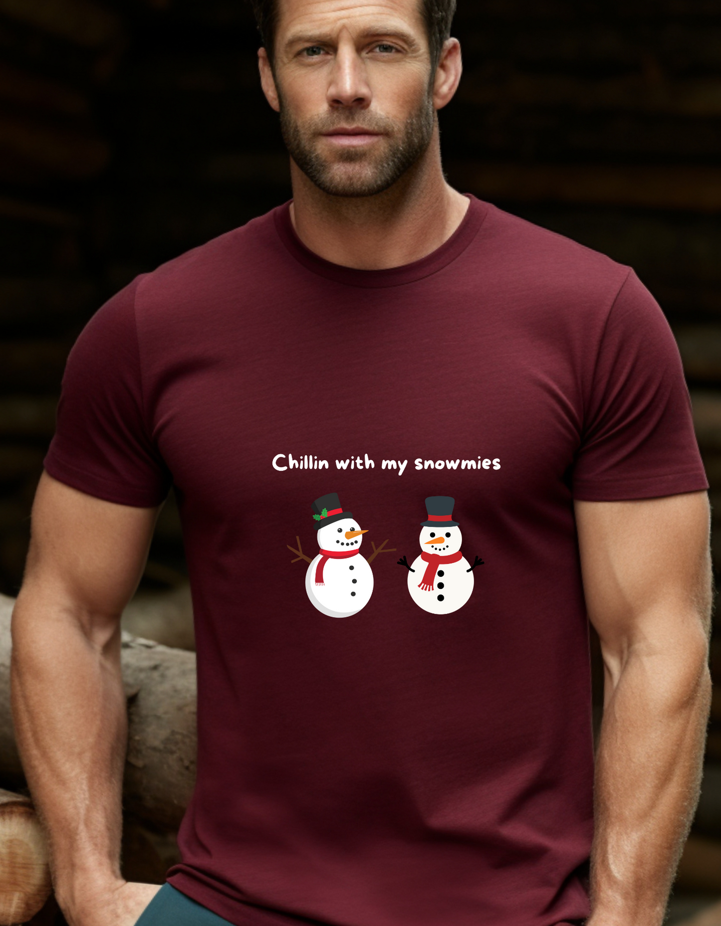 Chilling with my snomies Christmas T-Shirt Men/Women