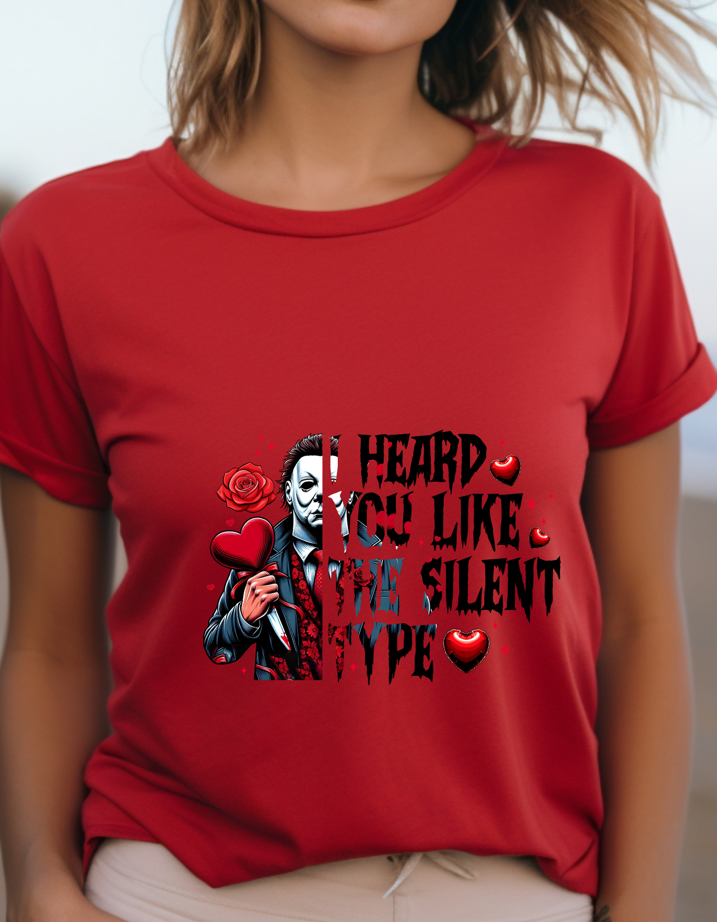 Michael Heart Valentine's Day T-Shirt Men/Women