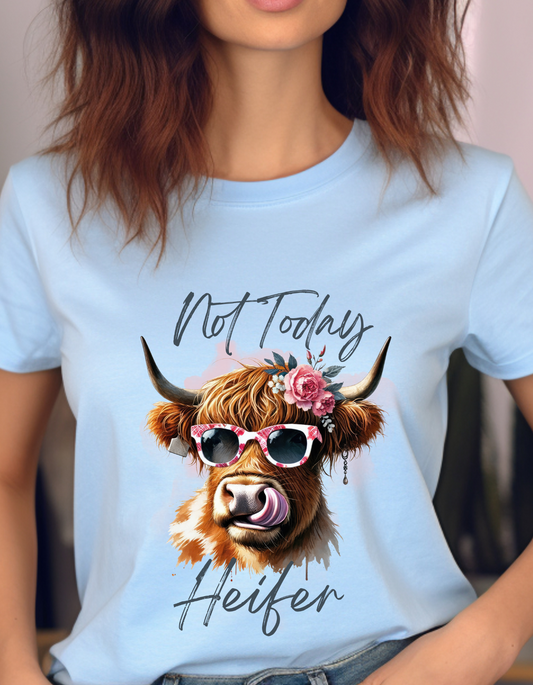 Not today Heifer Funny T-Shirt