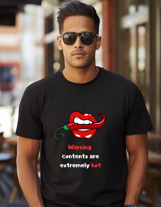 Warning, Contents Are Extremely Hot T-Shirt Men/Women