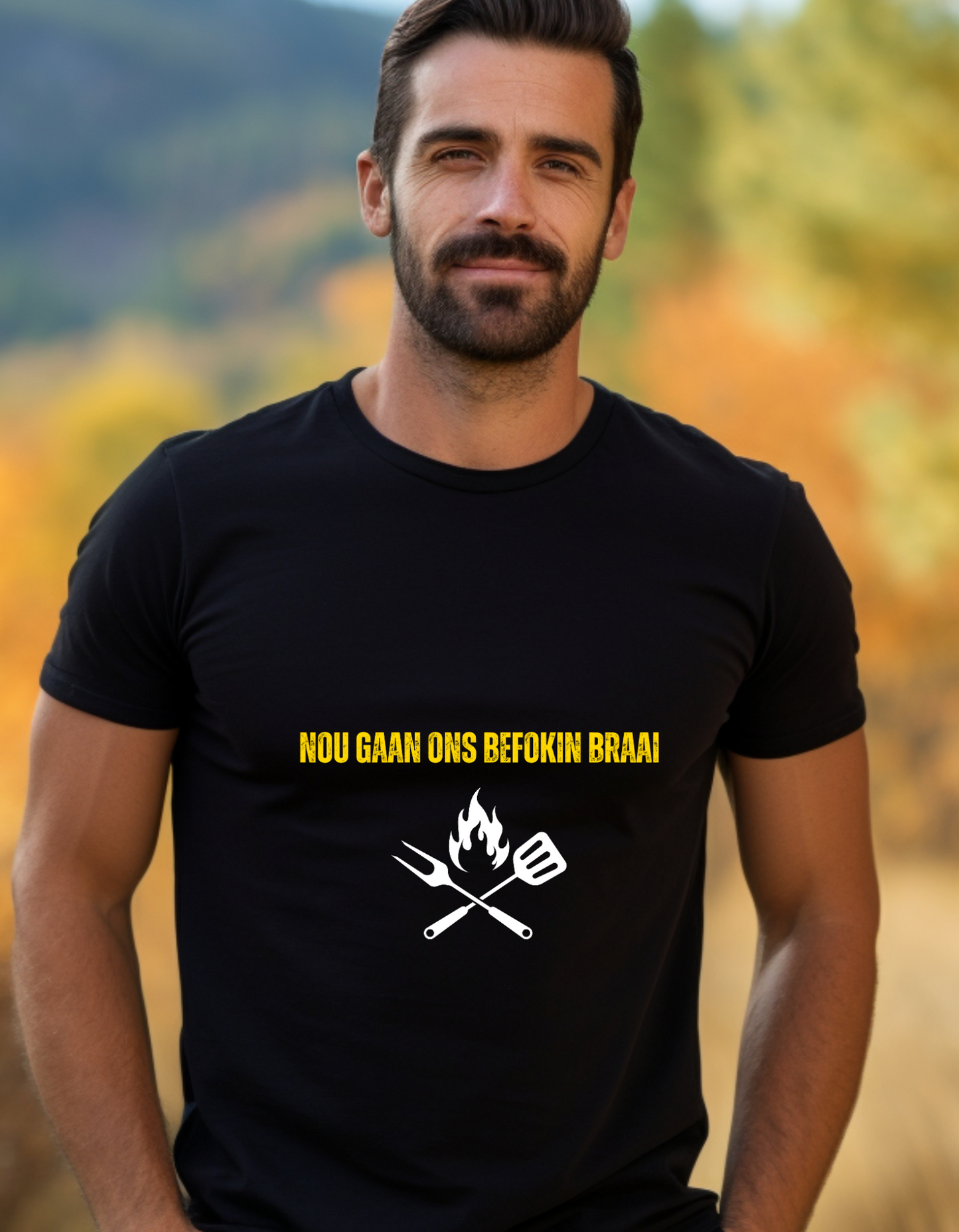 Nou gaan on befokin braai T-Shirt Men/Women